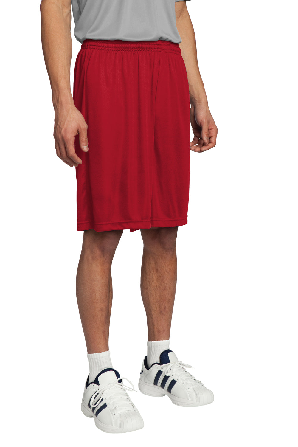 Sport-Tek ST355 Mens Competitor Moisture Wicking Shorts True Red Model 3q