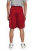 Sport-Tek ST355 Mens Competitor Moisture Wicking Shorts True Red Model Back