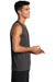 Sport-Tek ST356 Mens Competitor Moisture Wicking Tank Top Iron Grey Model Side