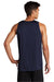 Sport-Tek ST356 Mens Competitor Moisture Wicking Tank Top True Navy Blue Model Back