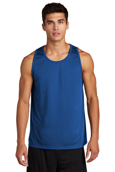 Sport-Tek ST356 Mens Competitor Moisture Wicking Tank Top True Royal Blue Model Front