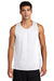 Sport-Tek ST356 Mens Competitor Moisture Wicking Tank Top White Model Front