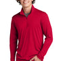 Sport-Tek Mens Competitor Moisture Wicking 1/4 Zip Sweatshirt - Deep Red - NEW