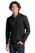 Sport-Tek ST357 Mens Competitor Moisture Wicking 1/4 Zip Sweatshirt Black Model Front