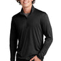 Sport-Tek Mens Competitor Moisture Wicking 1/4 Zip Sweatshirt - Black