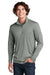 Sport-Tek ST357 Mens Competitor Moisture Wicking 1/4 Zip Sweatshirt Concrete Grey Model Front