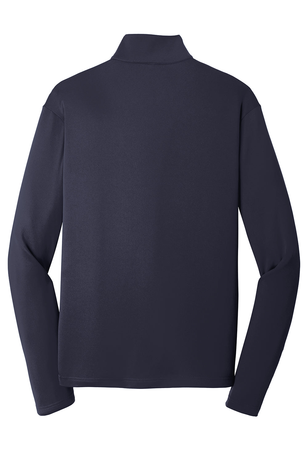 Sport-Tek ST357 Mens Competitor Moisture Wicking 1/4 Zip Sweatshirt True Navy Blue Flat Back