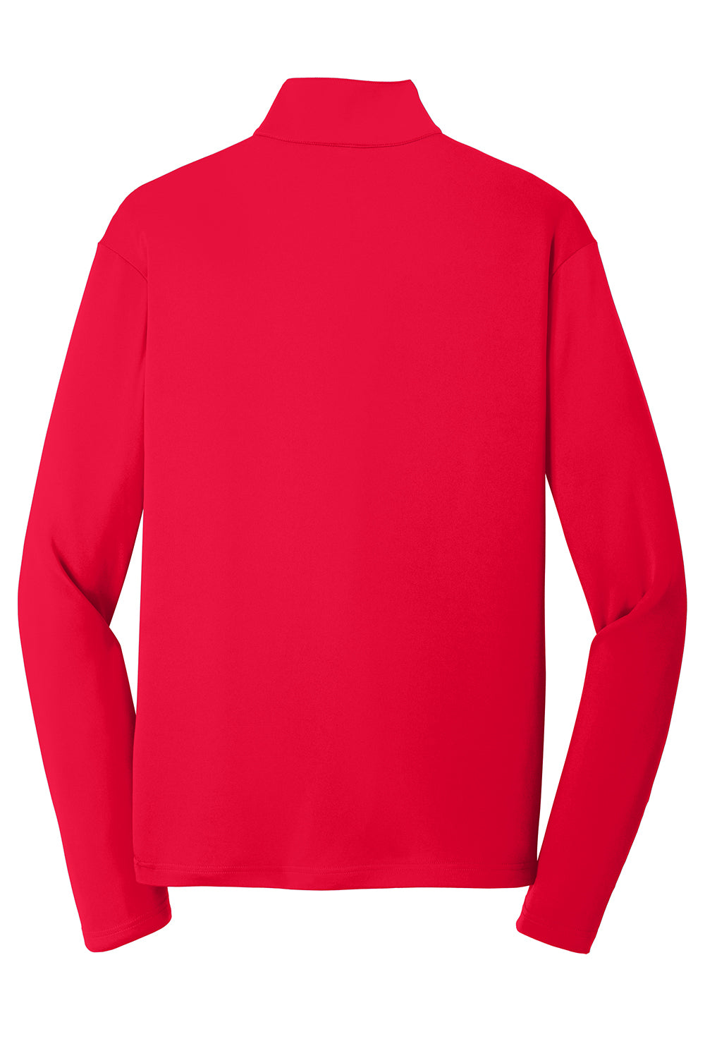 Sport-Tek ST357 Mens Competitor Moisture Wicking 1/4 Zip Sweatshirt True Red Flat Back