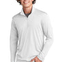 Sport-Tek Mens Competitor Moisture Wicking 1/4 Zip Sweatshirt - White