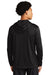 Sport-Tek ST358 Mens Competitor Moisture Wicking Long Sleeve Hooded T-Shirt Hoodie Black Model Back