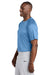 Sport-Tek ST359 Mens PosiCharge Competitor 2 Button Short Sleeve Henley Carolina Blue Model Side