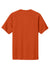 Sport-Tek ST359 Mens PosiCharge Competitor 2 Button Short Sleeve Henley Deep Orange Flat Back