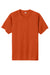 Sport-Tek ST359 Mens PosiCharge Competitor 2 Button Short Sleeve Henley Deep Orange Flat Front