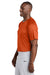 Sport-Tek ST359 Mens PosiCharge Competitor 2 Button Short Sleeve Henley Deep Orange Model Side