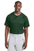 Sport-Tek ST359 Mens PosiCharge Competitor 2 Button Short Sleeve Henley Forest Green Model Front