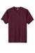 Sport-Tek ST359 Mens PosiCharge Competitor 2 Button Short Sleeve Henley Maroon Flat Front