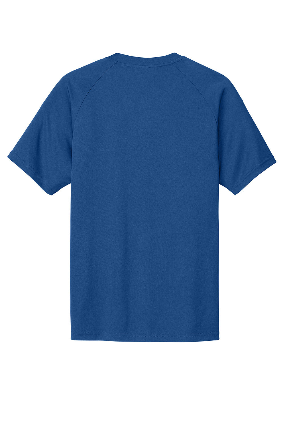 Sport-Tek ST359 Mens PosiCharge Competitor 2 Button Short Sleeve Henley Royal Blue Flat Back