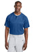 Sport-Tek ST359 Mens PosiCharge Competitor 2 Button Short Sleeve Henley Royal Blue Model Front