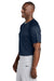 Sport-Tek ST359 Mens PosiCharge Competitor 2 Button Short Sleeve Henley True Navy Blue Model Side