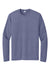 Sport-Tek ST360LS Mens Contender Heather Moisture Wicking Long Sleeve Crewneck T-Shirt Heather True Navy Blue Flat Front