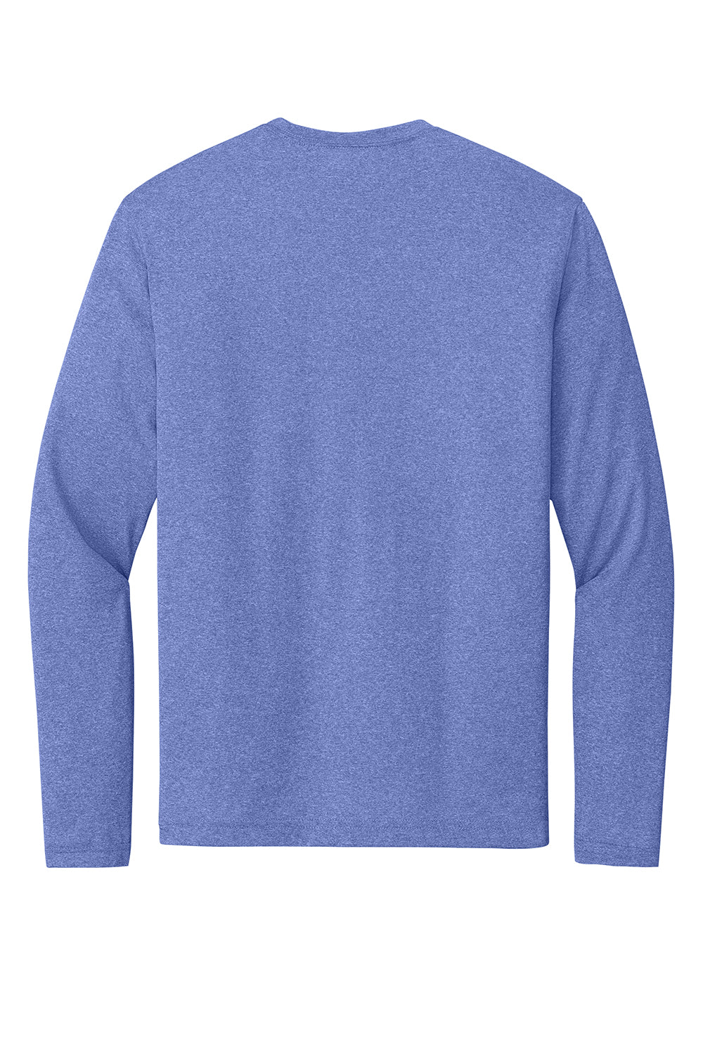 Sport-Tek ST360LS Mens Contender Heather Moisture Wicking Long Sleeve Crewneck T-Shirt Heather True Royal Blue Flat Back