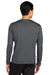 Sport-Tek ST360LS Mens Contender Heather Moisture Wicking Long Sleeve Crewneck T-Shirt Heather Graphite Grey Model Back