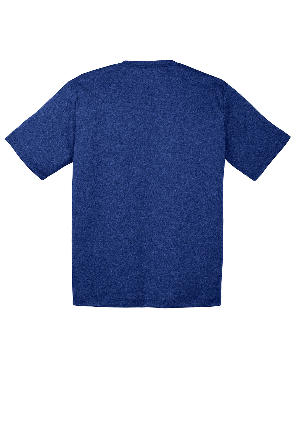 Sport-Tek ST360/TST360 Mens Contender Heather Moisture Wicking Short Sleeve Crewneck T-Shirt Heather Cobalt Blue Flat Back