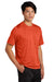 Sport-Tek ST360/TST360 Mens Contender Heather Moisture Wicking Short Sleeve Crewneck T-Shirt Heather Deep Orange Model 3q