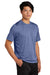 Sport-Tek ST360/TST360 Mens Contender Heather Moisture Wicking Short Sleeve Crewneck T-Shirt Heather True Royal Blue Model 3q