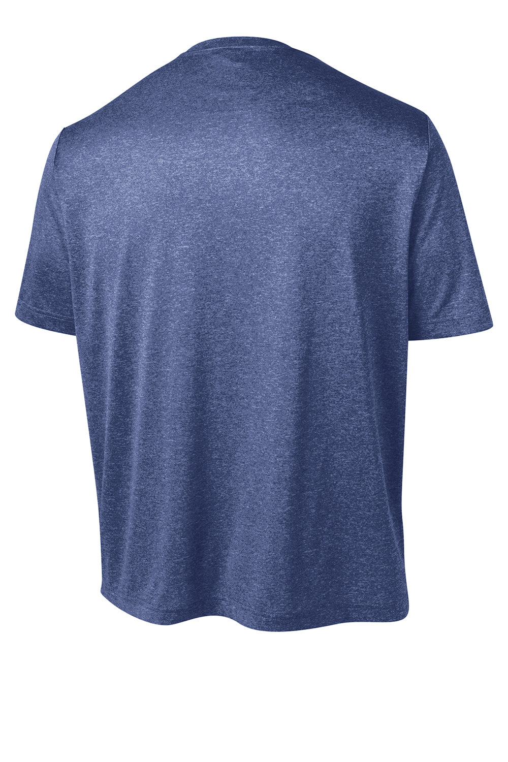 Sport-Tek ST360/TST360 Mens Contender Heather Moisture Wicking Short Sleeve Crewneck T-Shirt Heather True Royal Blue Flat Back