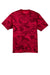 Sport-Tek ST370 Mens CamoHex Moisture Wicking Short Sleeve Crewneck T-Shirt Deep Red Flat Front