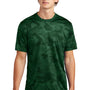 Sport-Tek Mens CamoHex Moisture Wicking Short Sleeve Crewneck T-Shirt - Forest Green