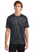 Sport-Tek ST370 Mens CamoHex Moisture Wicking Short Sleeve Crewneck T-Shirt Iron Grey Model Front