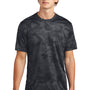 Sport-Tek Mens CamoHex Moisture Wicking Short Sleeve Crewneck T-Shirt - Iron Grey