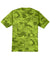 Sport-Tek ST370 Mens CamoHex Moisture Wicking Short Sleeve Crewneck T-Shirt Lime Shock Green Flat Back