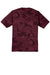 Sport-Tek ST370 Mens CamoHex Moisture Wicking Short Sleeve Crewneck T-Shirt Maroon Flat Back