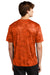 Sport-Tek ST370 Mens CamoHex Moisture Wicking Short Sleeve Crewneck T-Shirt Neon Orange Model Back