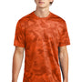 Sport-Tek Mens CamoHex Moisture Wicking Short Sleeve Crewneck T-Shirt - Neon Orange