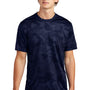 Sport-Tek Mens CamoHex Moisture Wicking Short Sleeve Crewneck T-Shirt - True Navy Blue