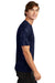 Sport-Tek ST370 Mens CamoHex Moisture Wicking Short Sleeve Crewneck T-Shirt True Navy Blue Model Side