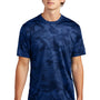 Sport-Tek Mens CamoHex Moisture Wicking Short Sleeve Crewneck T-Shirt - True Royal Blue