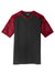 Sport-Tek ST371 Mens CamoHex Moisture Wicking Short Sleeve Crewneck T-Shirt Black/Deep Red Flat Front