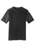 Sport-Tek ST371 Mens CamoHex Moisture Wicking Short Sleeve Crewneck T-Shirt Black/Iron Grey Flat Front