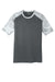 Sport-Tek ST371 Mens CamoHex Moisture Wicking Short Sleeve Crewneck T-Shirt Iron Grey/White Flat Front