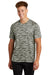 Sport-Tek ST375 Mens Drift Camo Moisture Wicking Short Sleeve Crewneck T-Shirt Silver Grey Model Front