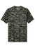 Sport-Tek ST375 Mens Drift Camo Moisture Wicking Short Sleeve Crewneck T-Shirt True Navy Blue Flat Front