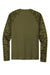 Sport-Tek ST376LS Mens Drift Camo Colorblock Moisture Wicking Long Sleeve Crewneck T-Shirt Olive Drab Green Flat Back