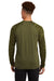 Sport-Tek ST376LS Mens Drift Camo Colorblock Moisture Wicking Long Sleeve Crewneck T-Shirt Olive Drab Green Model Back