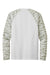 Sport-Tek ST376LS Mens Drift Camo Colorblock Moisture Wicking Long Sleeve Crewneck T-Shirt White Flat Back