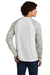 Sport-Tek ST376LS Mens Drift Camo Colorblock Moisture Wicking Long Sleeve Crewneck T-Shirt White Model Back